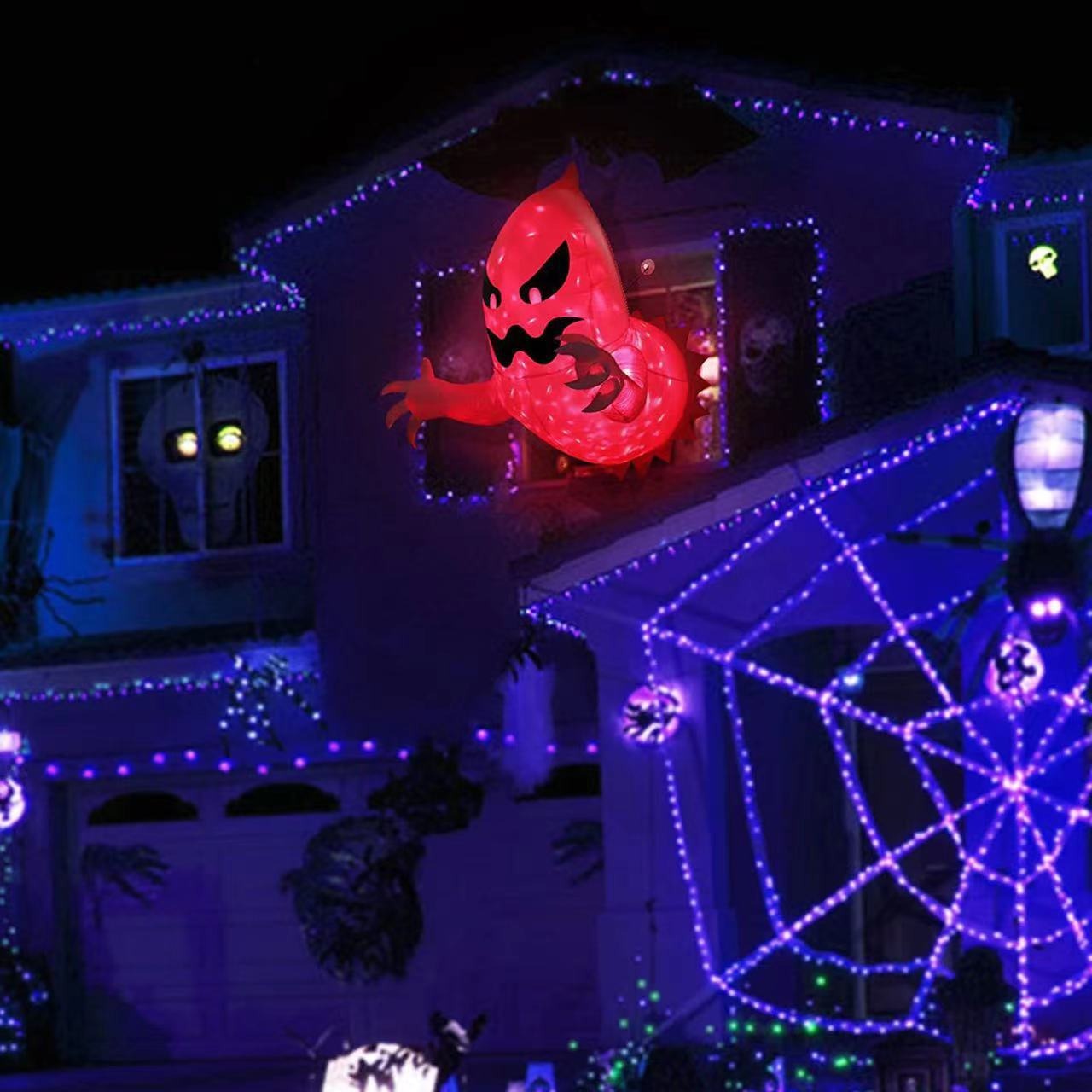 Spooky Giant Glow Ghost: The Ultimate Halloween Yard Inflatable
