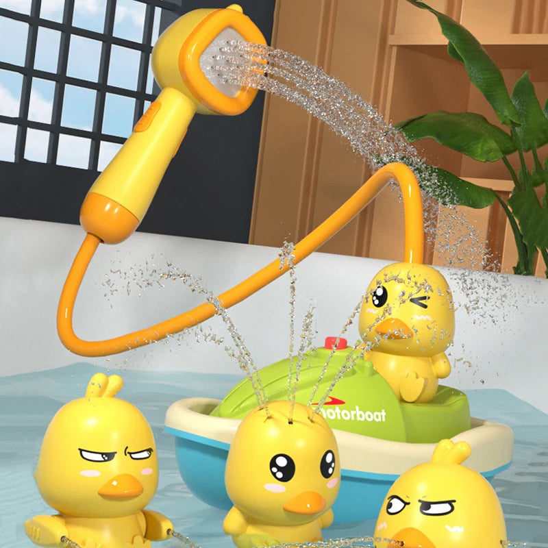 QuackySplash Electric Bath Toy Set