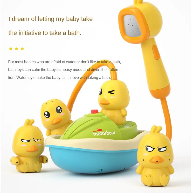 QuackySplash Electric Bath Toy Set