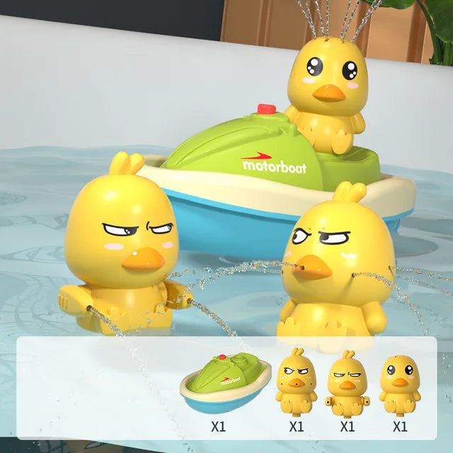 QuackySplash Electric Bath Toy Set
