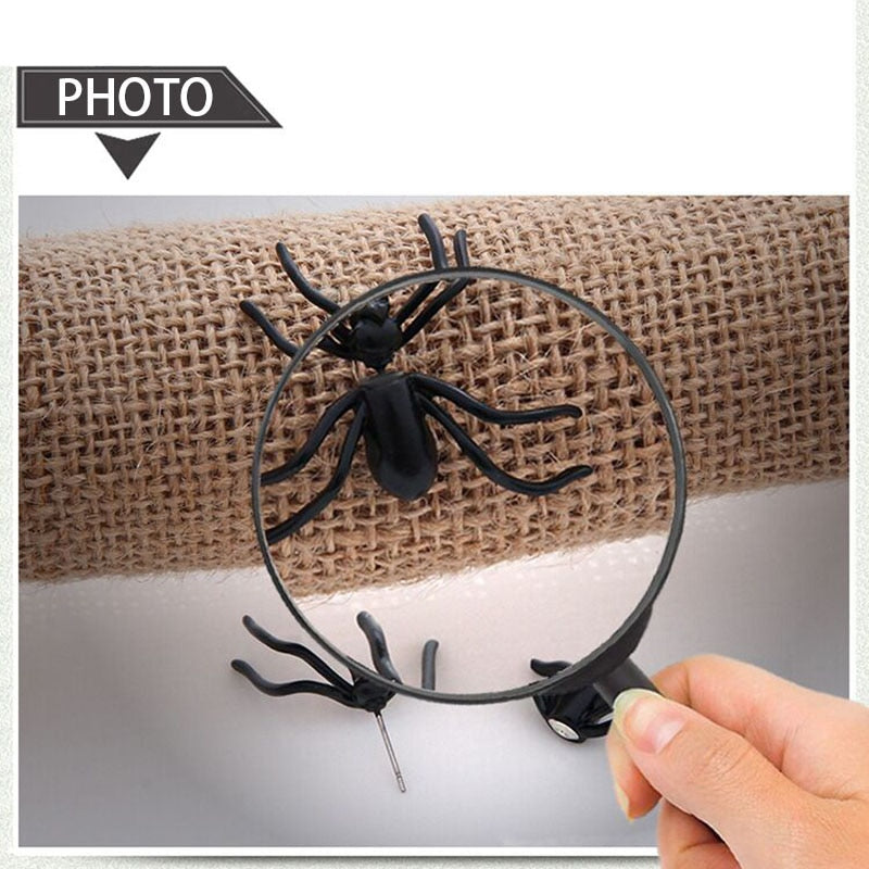 Creepy Black Spider Earrings