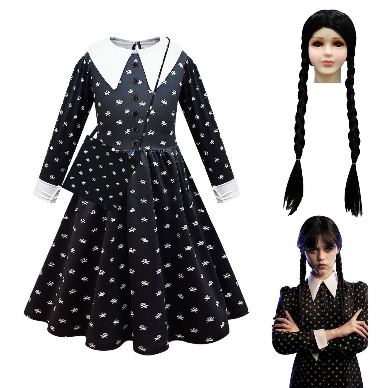Wednesday's Wicked Wardrobe Costume Set