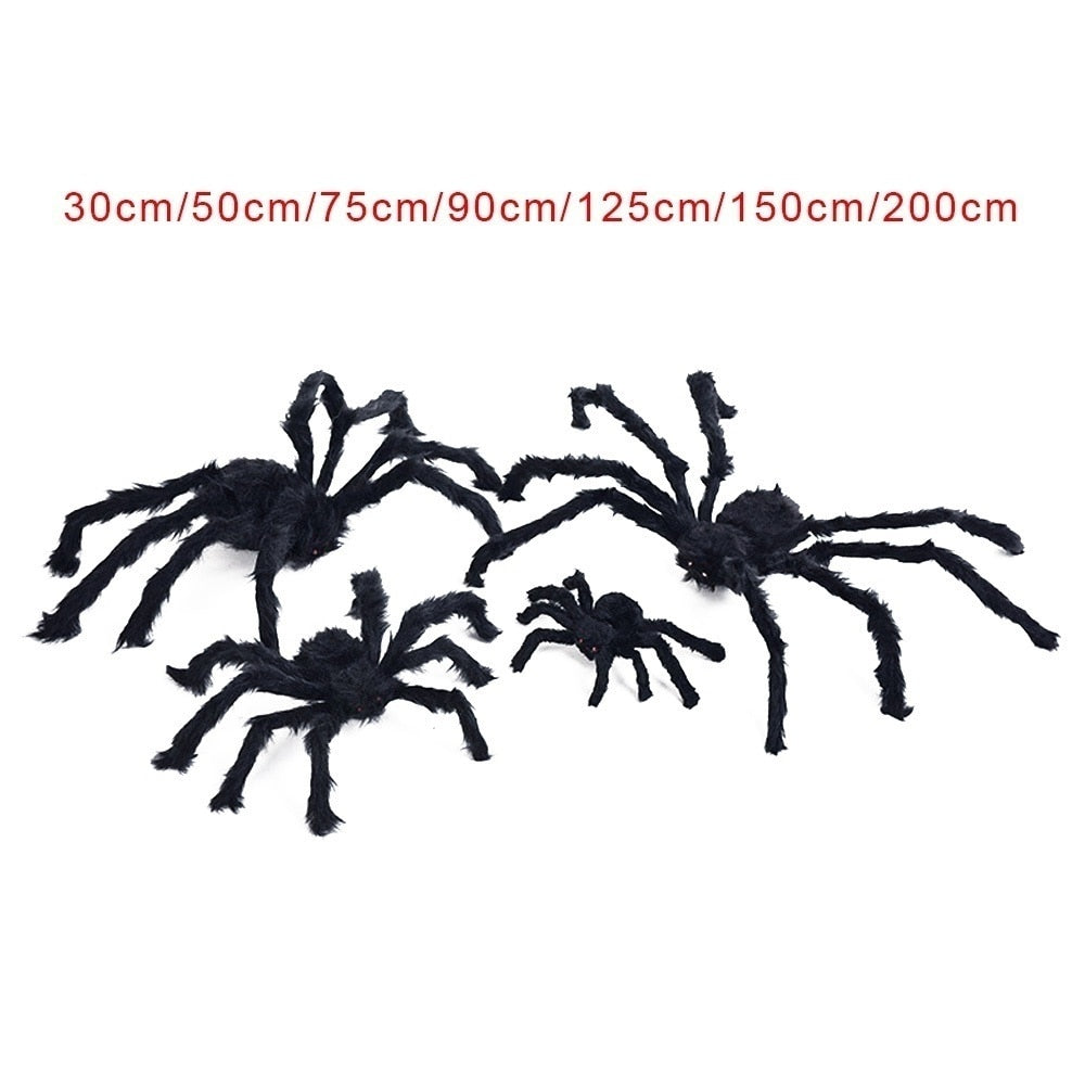 Creepy Crawly Giant Black Spider Halloween Decor