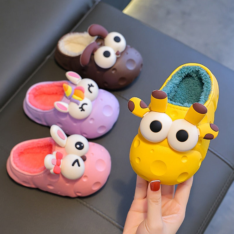 SnugglePaws Cozy Cotton Slippers