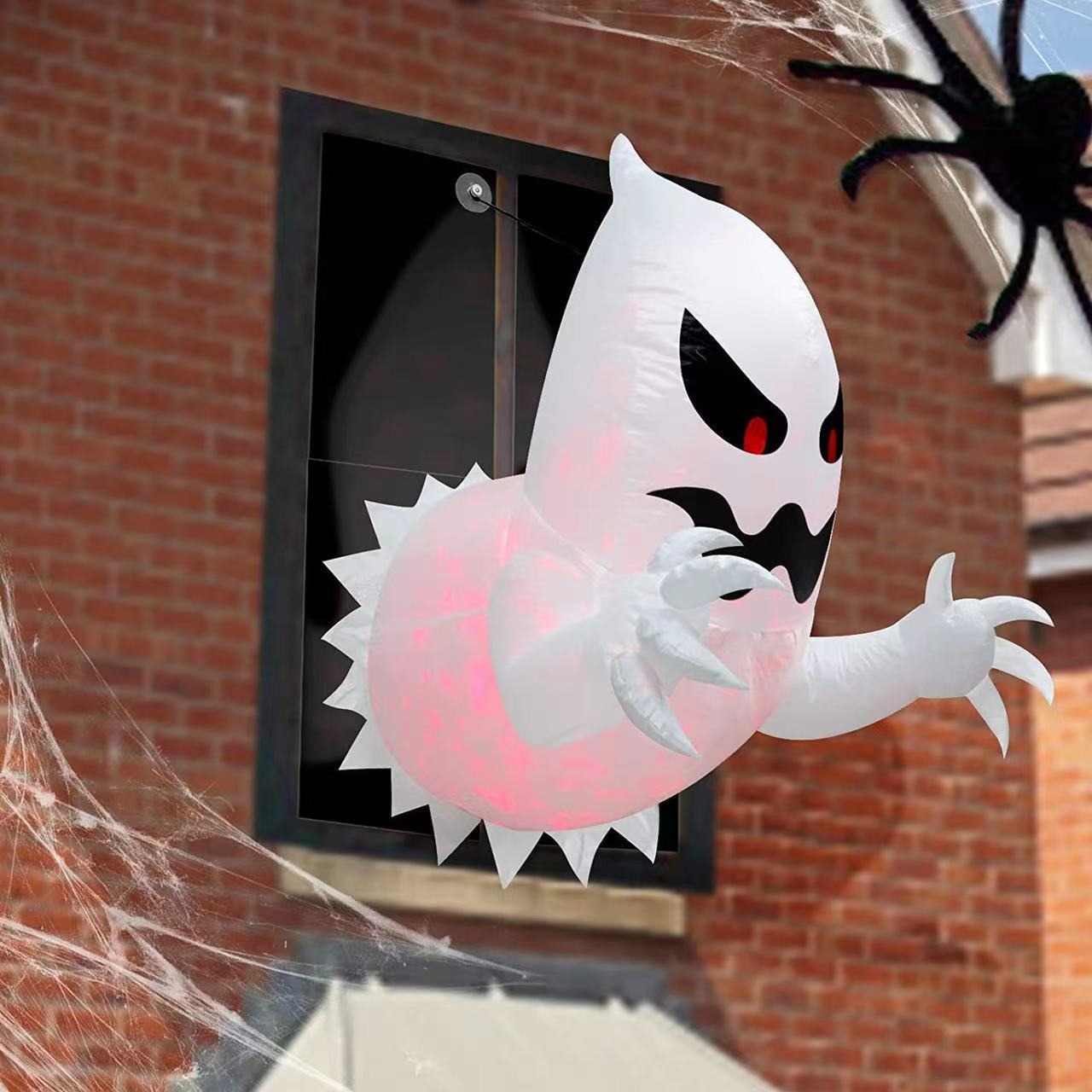 Spooky Giant Glow Ghost: The Ultimate Halloween Yard Inflatable