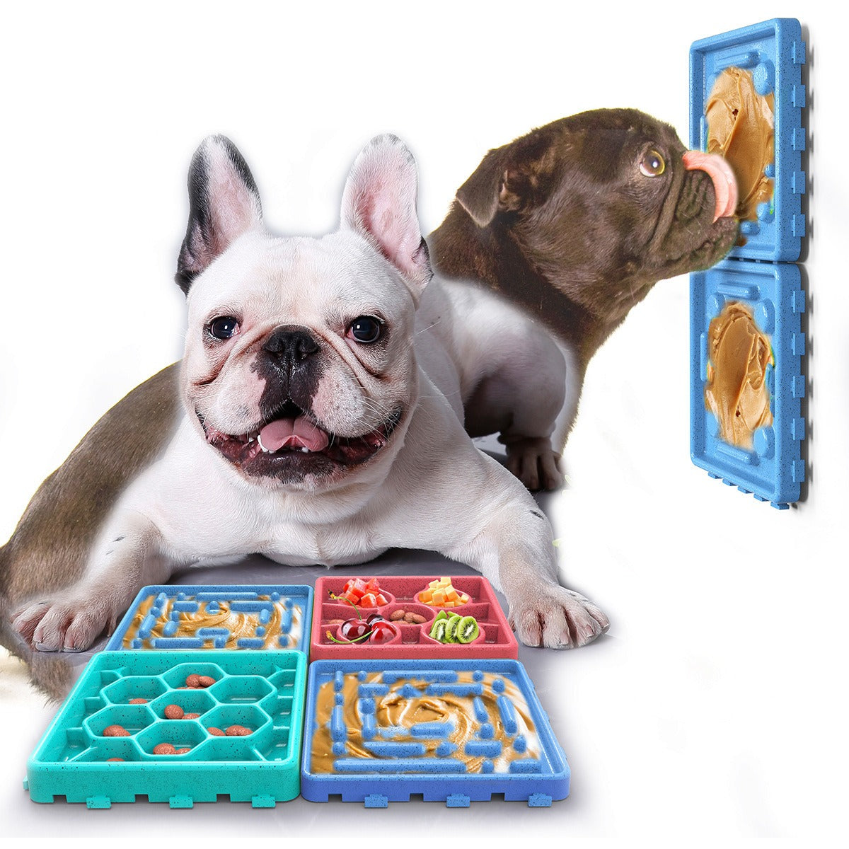 Doggy Dine Delight - Choke Proof Slow Feeder & Lick Plate Combo