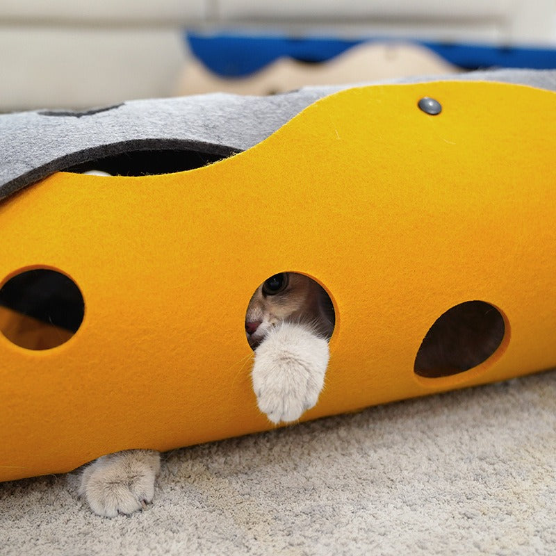 KittyKove Foldable Fun Tunnel & Play Mat