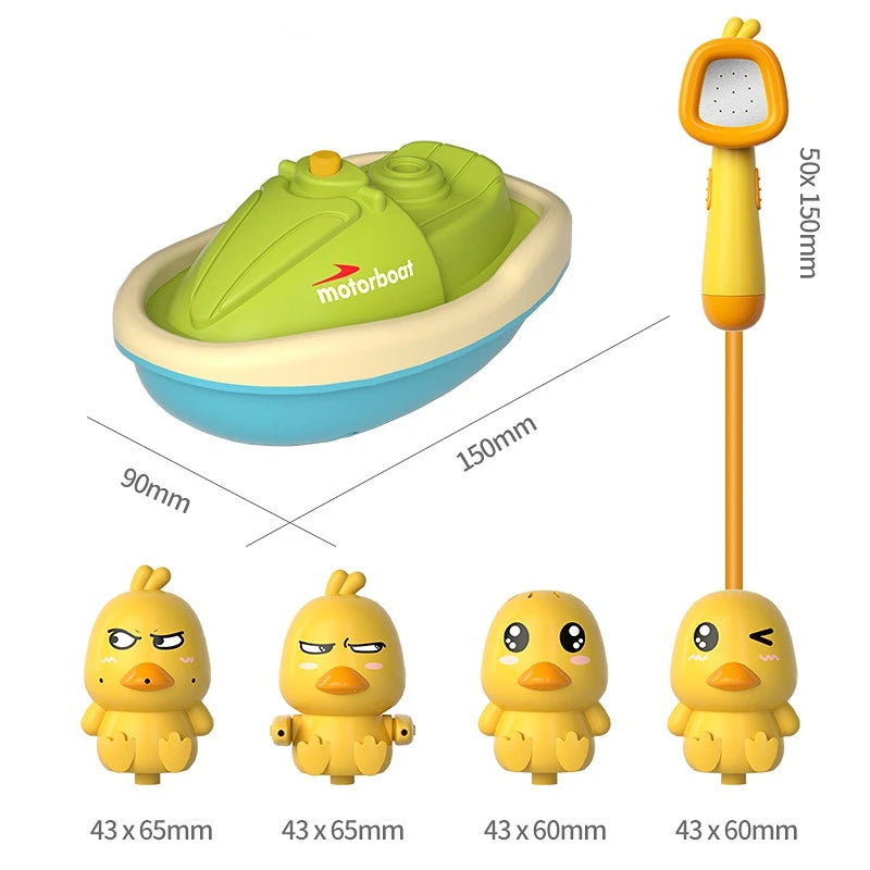 QuackySplash Electric Bath Toy Set