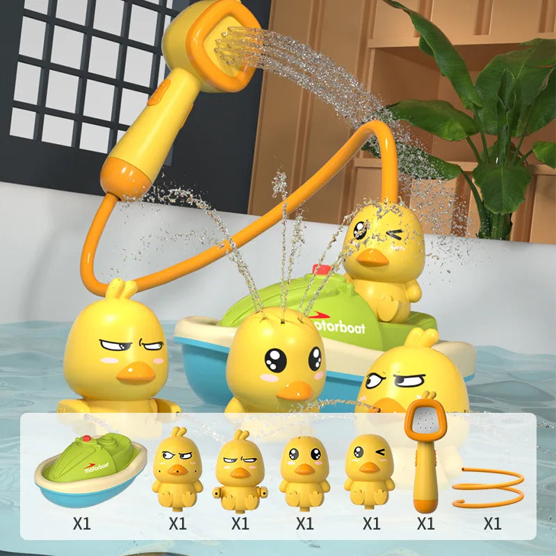 QuackySplash Electric Bath Toy Set